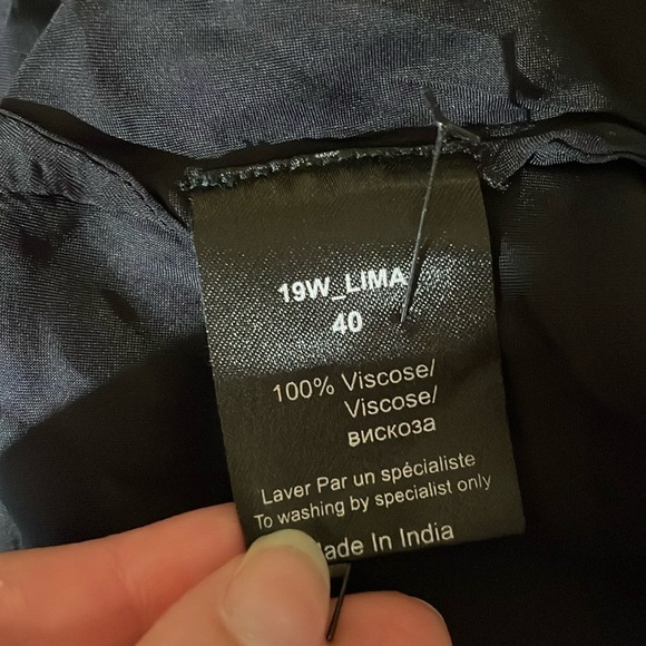 Mes Demoiselles Lima Satin Black Midi Skirt - Picture 4 of 7